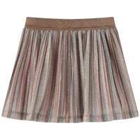 VidaXL Kinder-Faltenrock mit Glitzer Braun und Rosa 104