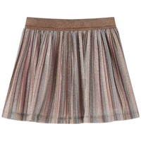 VidaXL Kinder-Faltenrock mit Glitzer Braun und Rosa 92