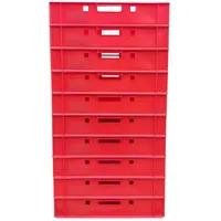 Buri 10x Eurofleischkiste E1 Fleischkiste lebensmittelecht Eurokiste 60x40x12,5cm E1