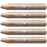 Stabilo woody 3 in 1 5 St. silber