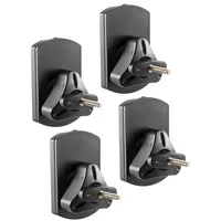 Ricoo 4er Set Lautsprecherwandhalterungen LH038-B, Universale Boxen Wandhalterung, Lautsprecherhalterung,