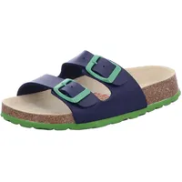 Superfit Jungen FUSSBETTPANTOFFEL BLAU/GRÜN 8210