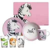 Ritzenhoff & Breker Happy Zoo Zebra Geschirr-Set mit Kinderbecher