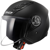 LS2 OF616 Airflow II Jethelm - Matt-Schwarz - L