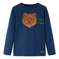 VidaXL - Kinder-Langarmshirt mit Bären-Aufdruck Marineblau 92 21819