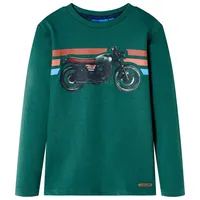 VidaXL Kinder-Langarmshirt Grün 116 - Grün