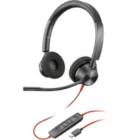 Poly Blackwire 3320 Stereo Schwarz Headset, Mikrofon-Stummschaltung, Lautstärkeregelung Computer