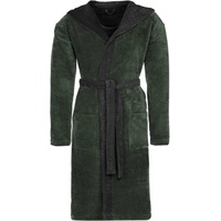 VOSSEN Bademäntel unisex Kapuze Poppy mud green/anthrazit - 0032