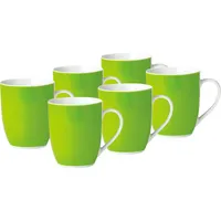 VAN WELL Kaffeetasse 0,3 l Grün 6 St.