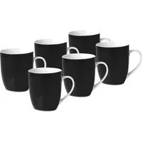 VAN WELL Kaffeetasse 0,3 l Schwarz 6 St.