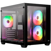 AeroCool Dryft Mini-BK-v2 Mini-Tower Schwarz