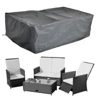 MuCoLa Schutzhülle Abdeckplane Abdeckung Rattan Gartensitzgruppe Wetterschutz 192x82CM