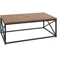 MCW Couchtisch MCW-A27, Wohnzimmertisch Beistelltisch Sofatisch, Metall 3D-Struktur 44x110x60cm,