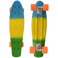 Muwo Cruiser Penny Board Mini Skateboard im Retro-Stil mit