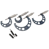 Dasqua 4111-8210 4-teiliges Außenmikrometer-Set 0 - 100 mm Ablesung: