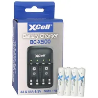 XCell Ladegerät BC-X500 für NiMH Akkus + 4x AAA