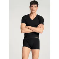 CALIDA Cotton Code V-Shirt Schwarz Baumwolle Large Herren