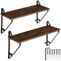 Tectake tectake® 2er Set Wandregal, Industrial Style, Belastbarkeit je