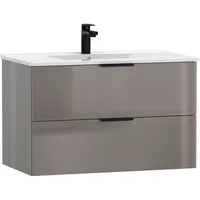 WELLTIME Waschtisch »Athen Badschrank Badezimmer WC Unterschrank mit Becken«,...