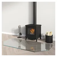 VidaXL Kaminofen Glasplatte Sechseck 120x60 cm