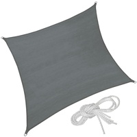 Tectake tectake® Sonnensegel grau