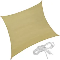 Tectake tectake® Sonnensegel, rechteckig mit UV-Schutz 50+, wasserabweisend, atmungsaktiv