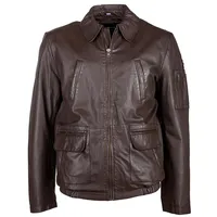 JCC Lederjacke mit verschließbaren Brusttaschen 48033 braun | Gr.: