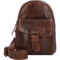 GREENBURRY Rugged Umhängetasche Leder 17 cm braun