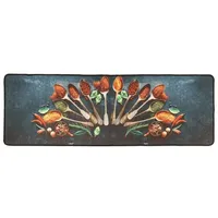 VidaXL Küchenteppich Mehrfarbig 60x180 cm Waschbar Rutschfest