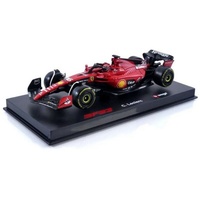 BBURAGO Ferrari SF-23 #16 Leclerc (mit Helm, Maßstab 1:43)