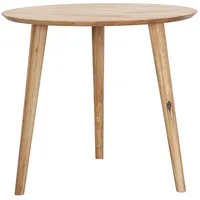 Lomadox Esstisch rund, 75cm Durchmesser, Wildeiche massiv geölt, TARVA-69
