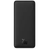 Baseus Airpow Powerbank, 10.000mAh, USB + USB-C, 20W, schwarz