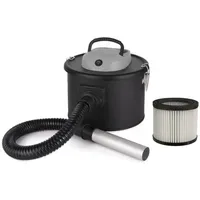 Perel Aschesauger Edelstahl 10L 800W Schwarz/Grau
