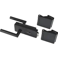 Dormaglas Dormakaba, Beschlagset Classic PZ Aluminium schwarz RAL 9005