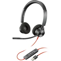 Schwarzkopf Poly Blackwire 3320 (Kabelgebunden), Office Headset,