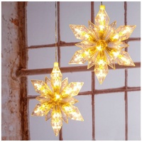 Hi Gravidus 2er Set LED Weihnachtssterne Weihnachtsdekoration Christmas Stars