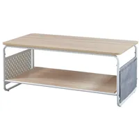 [en.casa] Couchtisch Dyrøy 100x50x43cm Weiß/Eiche