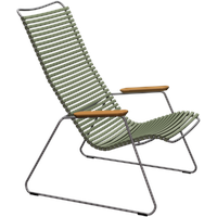 Houe CLICK Lounge Chair Bambusarmlehnen Olive green