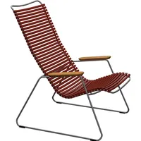 Houe CLICK Lounge Chair Bambusarmlehnen Stahlgestell - Grau