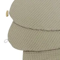 HOBEA-Germany Stillkissen XXL Lagerungskissen Schwangerschaftskissen Seitenschläferkissen groß (Waffelmuster Taupe,