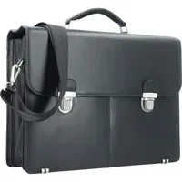 Esquire Oxford Aktentasche Leder 42 cm schwarz