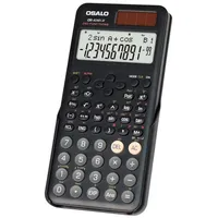 OSALO Wissenschaftlicher Taschenrechner 240 Funktionen 2-zeiliges Display Solar Batterie