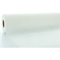 Mank Airlaid Tischdeckenrolle Weiß) mit Pearl Coating, 100 cm