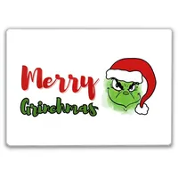 Speecheese Merry Grinchmas Weihnachtsmuffel Schneidebrett ein buntes Küchenbrett für