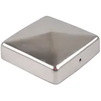 Baumarktplus Pfostenkappe 9 x 9 cm Edelstahl Pyramide
