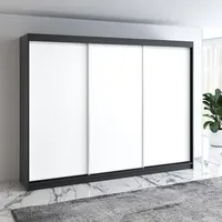 Mebloland Schwebetürenschrank Mero 3-türig Schrank 200 cm mit schublade