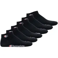 Champion Unisex 6er Pack schwarz 39-42