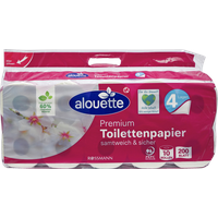 Alouette Toilettenpapier Premium 4-lagig, 10 Rollen