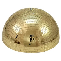 Satisfire Spiegelkugel halb 40cm Discokugel Spiegel-Halbkugel gold