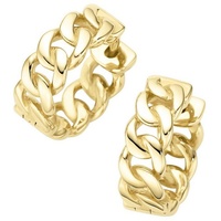 Luigi Merano Creolen Panzerketten-Optik Gelbgold 375